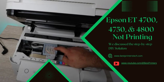 Epson ET 4700 not Printing? Clean Epson ET 4850, 4750, 4700 - Printing Blank Pages