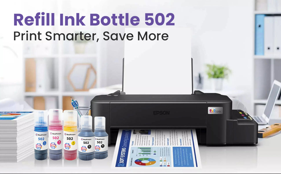 Universal 502 522 Ink Refill Bottles for Epson Ecotank (2BK C M Y) for Ecotank ET2760 ET-4760 ET2750 ET-3760 ET-2850 ET-15000 ST-4000 ET-3710 ET-3850 ET-3750 ET-4850 ET-3830 ET4750 ET2700 ST3000 ET3700 -  Best Printers